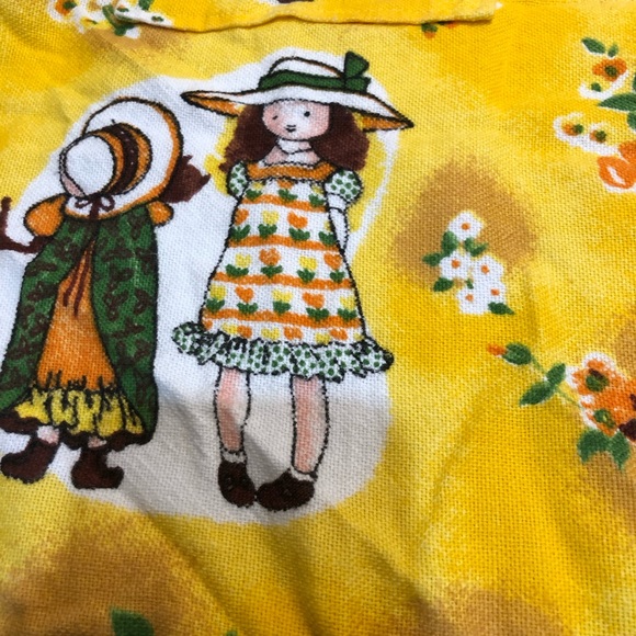 Vintage Yellow tie Full  Apron - Picture 3 of 4